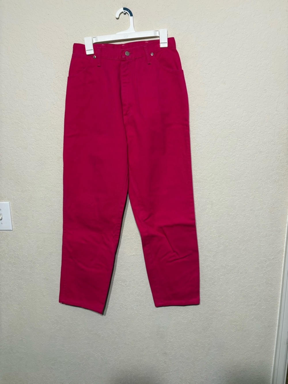 Vintage Frontier series Women Boot Cut Jeans in Barbie Pink 29x29